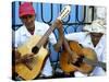 Musicians Playing Guitars, Havana Viejo, Havana, Cuba, West Indies, Central America-Lee Frost-Stretched Canvas