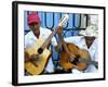 Musicians Playing Guitars, Havana Viejo, Havana, Cuba, West Indies, Central America-Lee Frost-Framed Photographic Print