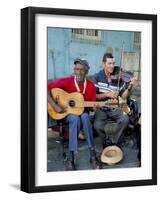 Musicians Playing Salsa, Santiago De Cuba, Cuba, West Indies, Central America-R H Productions-Framed Photographic Print