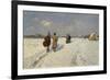 Musicians Returning Home in Winter-Hugo Mühlig-Framed Giclee Print