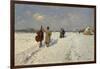 Musicians Returning Home in Winter-Hugo Mühlig-Framed Giclee Print