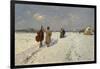 Musicians Returning Home in Winter-Hugo Mühlig-Framed Giclee Print