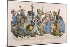 Musicians Satirised by Being Represented as Animals-JJ Grandville-Mounted Art Print