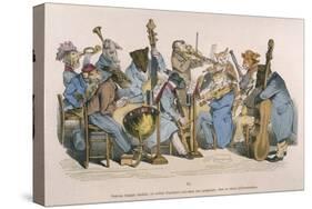 Musicians Satirised by Being Represented as Animals-JJ Grandville-Stretched Canvas