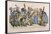 Musicians Satirised by Being Represented as Animals-JJ Grandville-Framed Stretched Canvas