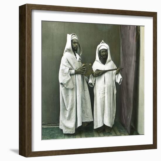 Musicians, Tangier (Morocco), Circa 1885-Leon, Levy et Fils-Framed Photographic Print