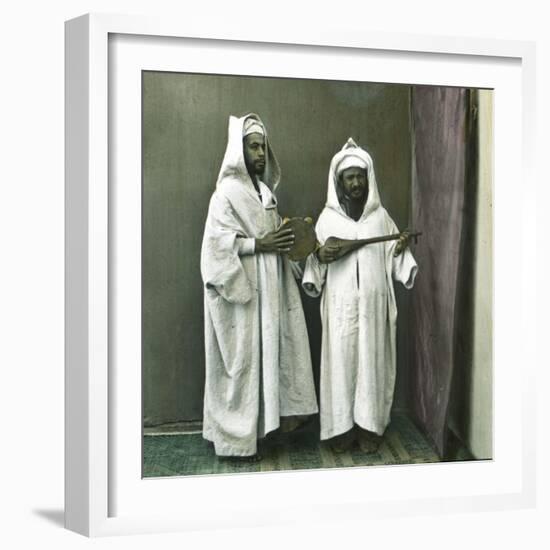 Musicians, Tangier (Morocco), Circa 1885-Leon, Levy et Fils-Framed Photographic Print