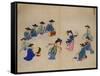 Musicians with Dancers-Kim Junkeun-Framed Stretched Canvas