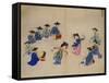 Musicians with Dancers-Kim Junkeun-Framed Stretched Canvas