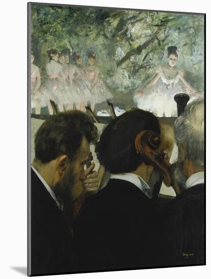 Musiciens a L'Orchestre, 1872-Edgar Degas-Mounted Giclee Print