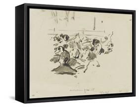 Musiciens à l'orchestre-Edouard Manet-Framed Stretched Canvas