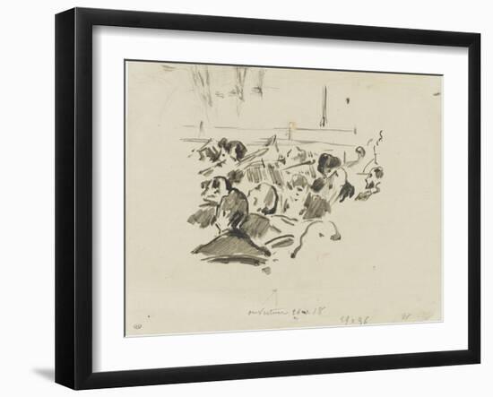 Musiciens à l'orchestre-Edouard Manet-Framed Giclee Print