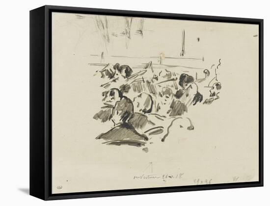 Musiciens à l'orchestre-Edouard Manet-Framed Stretched Canvas
