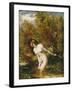 Musidora: the Bather 'At the Doubtful Breeze Alarmed', Replica-William Etty-Framed Giclee Print