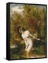 Musidora: the Bather 'At the Doubtful Breeze Alarmed', Replica-William Etty-Framed Stretched Canvas