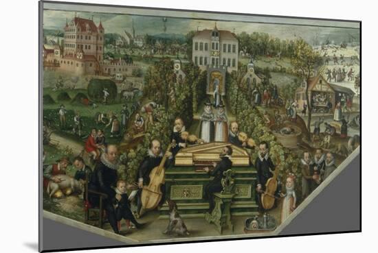 Musizierende Gesellschaft im Freien-Frederick van Valckenborch-Mounted Giclee Print