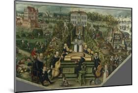 Musizierende Gesellschaft im Freien-Frederick van Valckenborch-Mounted Giclee Print