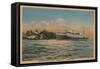 Muskegon, MI - View of Milwaukee Clipper-Lantern Press-Framed Stretched Canvas