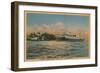 Muskegon, MI - View of Milwaukee Clipper-Lantern Press-Framed Art Print