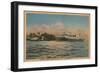 Muskegon, MI - View of Milwaukee Clipper-Lantern Press-Framed Art Print