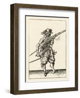 Musket and Arquebus Holland, Loading-Jakob De Gheyn-Framed Art Print