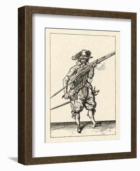 Musket and Arquebus Holland, Loading-Jakob De Gheyn-Framed Art Print