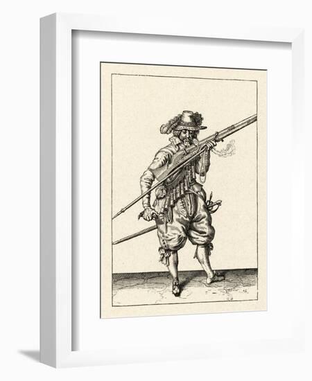 Musket and Arquebus Holland, Loading-Jakob De Gheyn-Framed Art Print