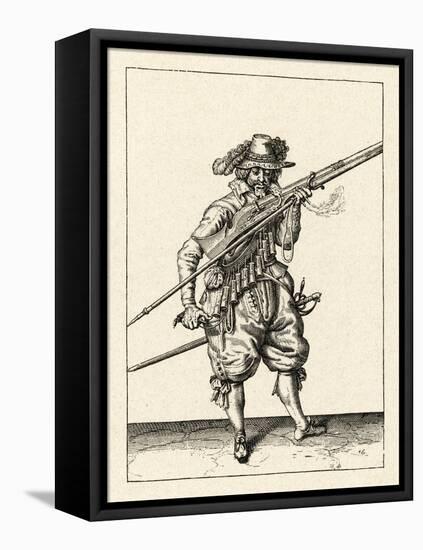 Musket and Arquebus Holland, Loading-Jakob De Gheyn-Framed Stretched Canvas