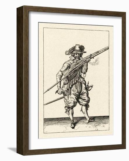 Musket and Arquebus Holland, Loading-Jakob De Gheyn-Framed Art Print