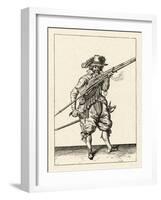 Musket and Arquebus Holland, Loading-Jakob De Gheyn-Framed Art Print