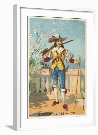 Musketeer, 1630-null-Framed Giclee Print