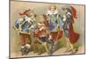 Musketeers-null-Mounted Giclee Print