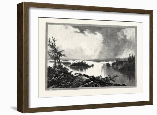 Muskoka Lake, Canada, Nineteenth Century-null-Framed Giclee Print