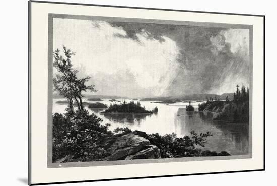 Muskoka Lake, Canada, Nineteenth Century-null-Mounted Giclee Print