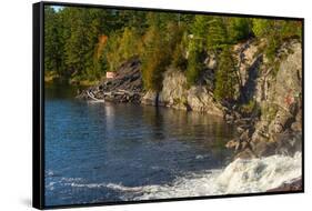Muskoka River below High Falls in Ontario, Canada-null-Framed Stretched Canvas