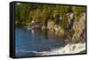 Muskoka River below High Falls in Ontario, Canada-null-Framed Stretched Canvas