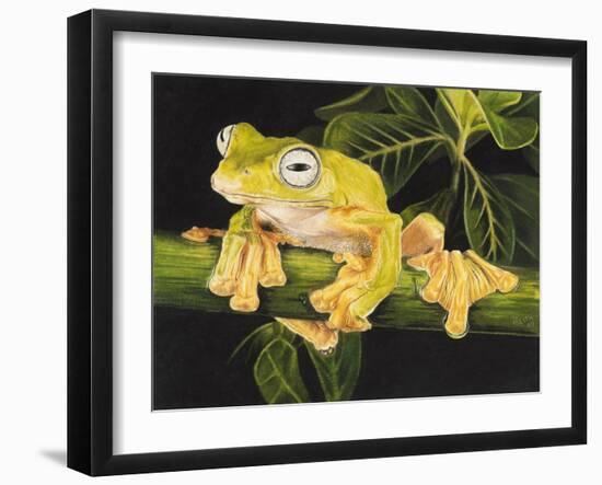 Musky Flying Frog-Barbara Keith-Framed Giclee Print