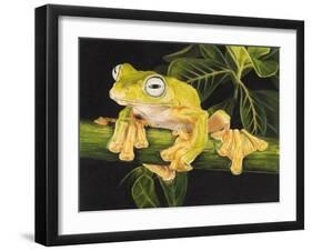 Musky Flying Frog-Barbara Keith-Framed Giclee Print