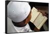 Muslim boy learning Quran at Islamic school, with Kufi hat-Godong-Framed Stretched Canvas