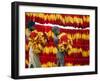 Muslim Boys Carry Freshly Dyed Kalawa Thread-null-Framed Photographic Print