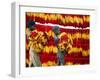 Muslim Boys Carry Freshly Dyed Kalawa Thread-null-Framed Photographic Print