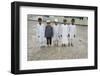 Muslim boys praying, Kathmandu, Nepal-Godong-Framed Photographic Print