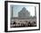 Muslim Faithful Pray at the Mosque in the Taj Mahal Complex to Celebrate Eid-Al-Fitr-null-Framed Photographic Print