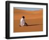 Muslim Man Praying in the Desert, Sebha, Ubari, Libya, North Africa, Africa-Godong-Framed Photographic Print