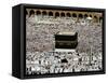 Muslim Pilgrims Performing the Hajj, at the Afternoon Prayers Inside the Grand Mosque, Mecca-null-Framed Stretched Canvas