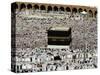 Muslim Pilgrims Performing the Hajj, at the Afternoon Prayers Inside the Grand Mosque, Mecca-null-Stretched Canvas