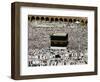 Muslim Pilgrims Performing the Hajj, at the Afternoon Prayers Inside the Grand Mosque, Mecca-null-Framed Photographic Print