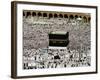 Muslim Pilgrims Performing the Hajj, at the Afternoon Prayers Inside the Grand Mosque, Mecca-null-Framed Photographic Print