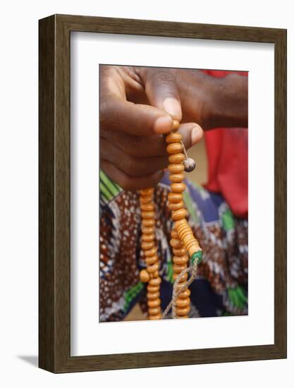 Muslim prayer beads, Lome, Togo-Godong-Framed Photographic Print