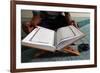 Muslim reading the Quran in Mosque-Godong-Framed Photographic Print